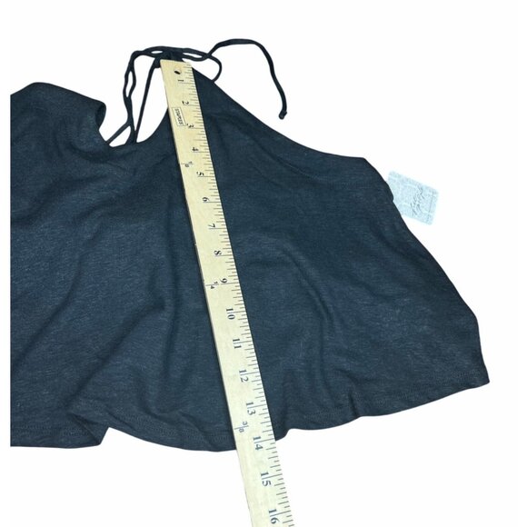 Free People Black Long Weekend Knit Halter Tank - Picture 8 of 13